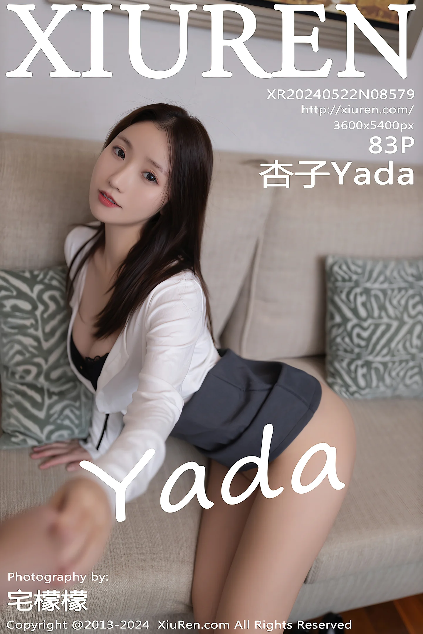 [XiuRen秀人网]No.8579_模特杏子Yada性感灰色制服露黑色内衣配超薄肉丝迷人诱惑写真83P-秀人网 - XiuRen.Space